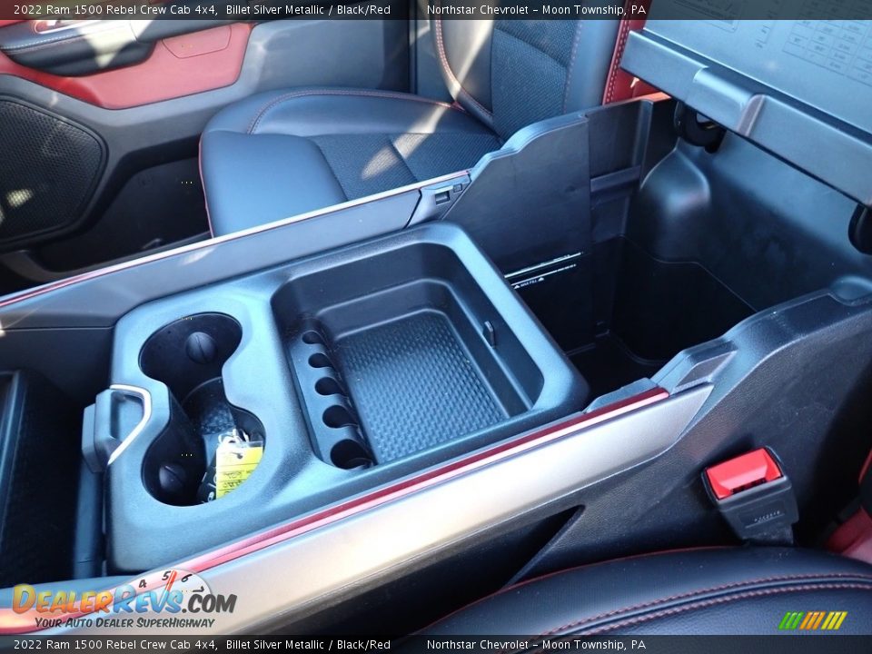 2022 Ram 1500 Rebel Crew Cab 4x4 Billet Silver Metallic / Black/Red Photo #27