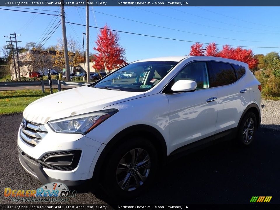 2014 Hyundai Santa Fe Sport AWD Frost White Pearl / Gray Photo #1
