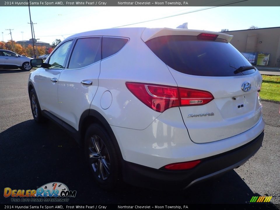 2014 Hyundai Santa Fe Sport AWD Frost White Pearl / Gray Photo #2