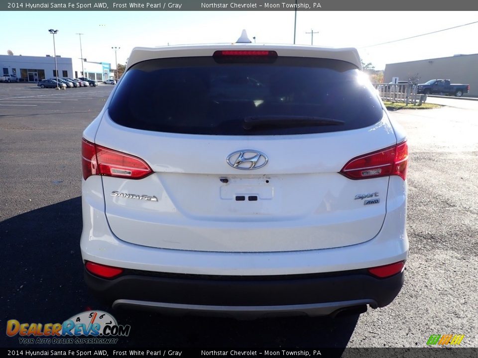 2014 Hyundai Santa Fe Sport AWD Frost White Pearl / Gray Photo #3