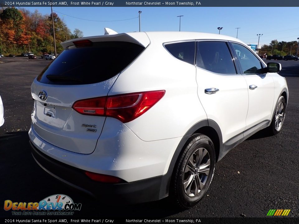 2014 Hyundai Santa Fe Sport AWD Frost White Pearl / Gray Photo #4