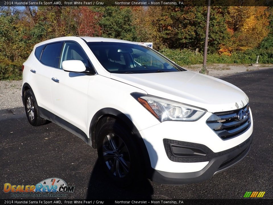 2014 Hyundai Santa Fe Sport AWD Frost White Pearl / Gray Photo #5