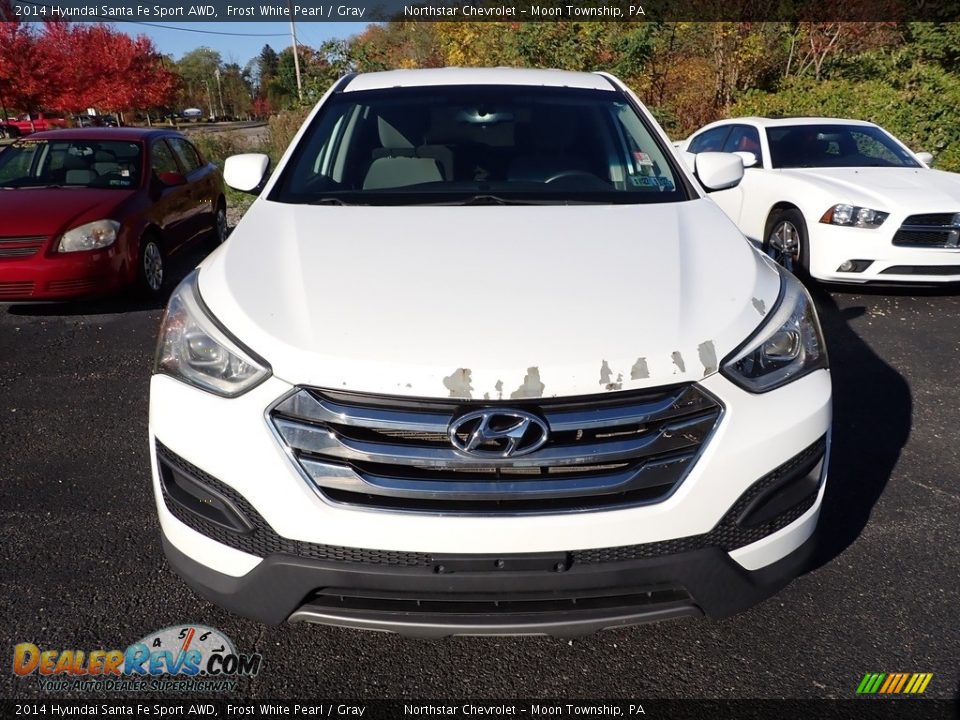 2014 Hyundai Santa Fe Sport AWD Frost White Pearl / Gray Photo #6