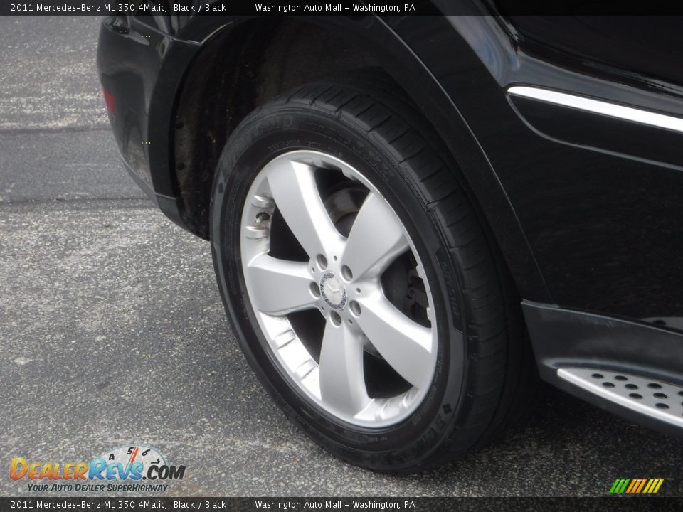 2011 Mercedes-Benz ML 350 4Matic Black / Black Photo #3