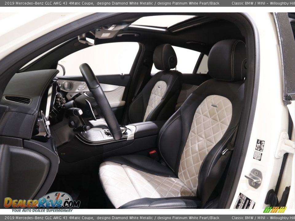 designo Platinum White Pearl/Black Interior - 2019 Mercedes-Benz GLC AMG 43 4Matic Coupe Photo #6