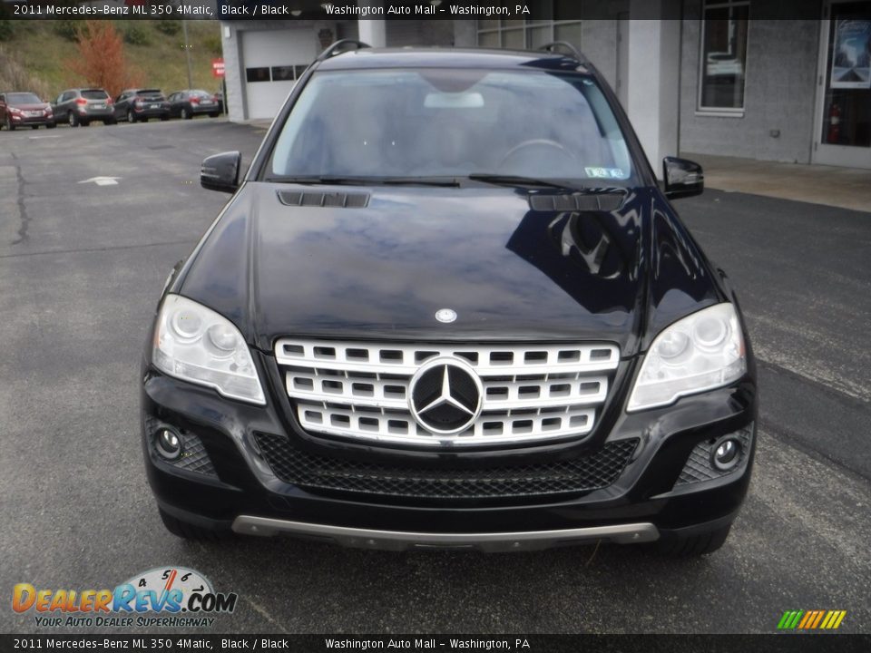 2011 Mercedes-Benz ML 350 4Matic Black / Black Photo #6