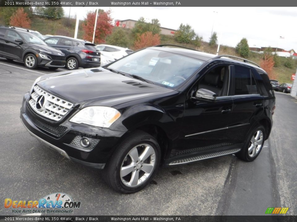 2011 Mercedes-Benz ML 350 4Matic Black / Black Photo #7