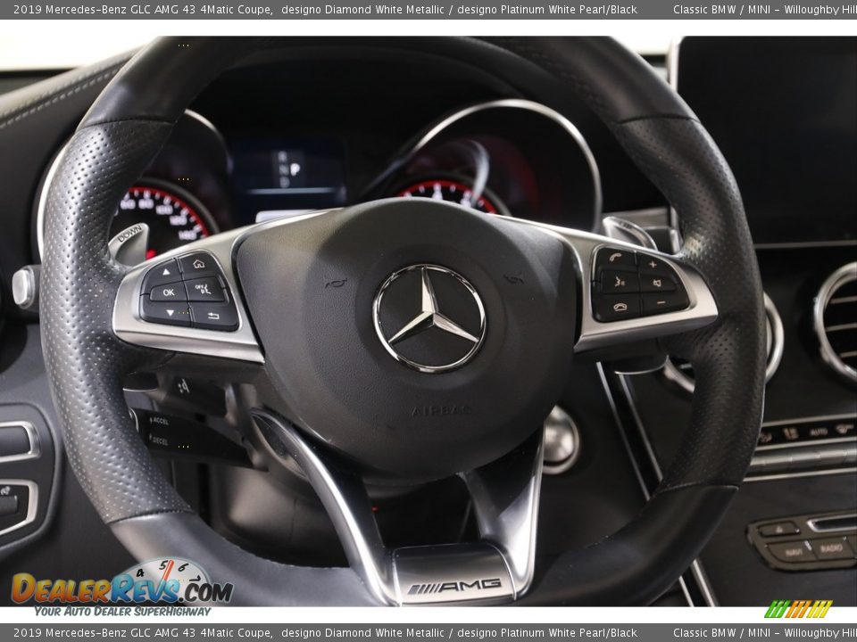 2019 Mercedes-Benz GLC AMG 43 4Matic Coupe Steering Wheel Photo #8