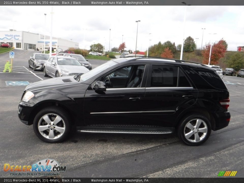 2011 Mercedes-Benz ML 350 4Matic Black / Black Photo #8