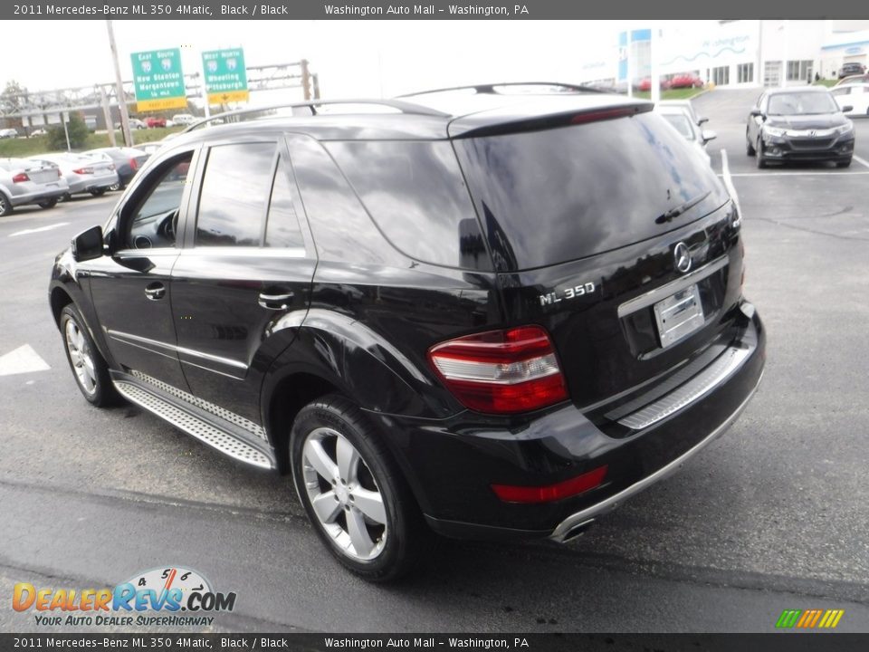 2011 Mercedes-Benz ML 350 4Matic Black / Black Photo #9