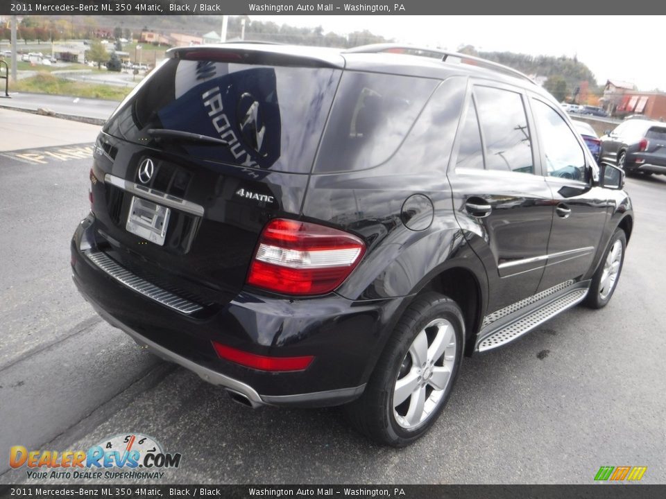 2011 Mercedes-Benz ML 350 4Matic Black / Black Photo #11