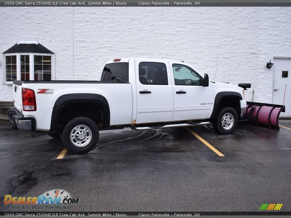 2009 GMC Sierra 2500HD SLE Crew Cab 4x4 Summit White / Ebony Photo #2