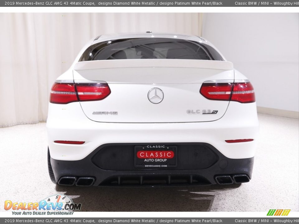 2019 Mercedes-Benz GLC AMG 43 4Matic Coupe designo Diamond White Metallic / designo Platinum White Pearl/Black Photo #22