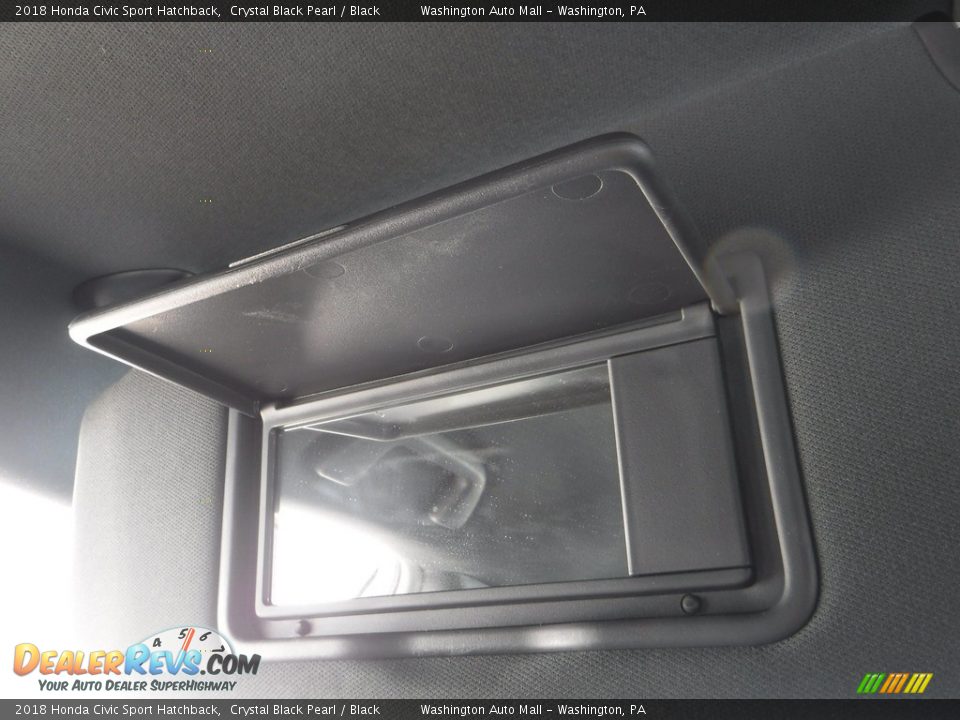 2018 Honda Civic Sport Hatchback Crystal Black Pearl / Black Photo #21
