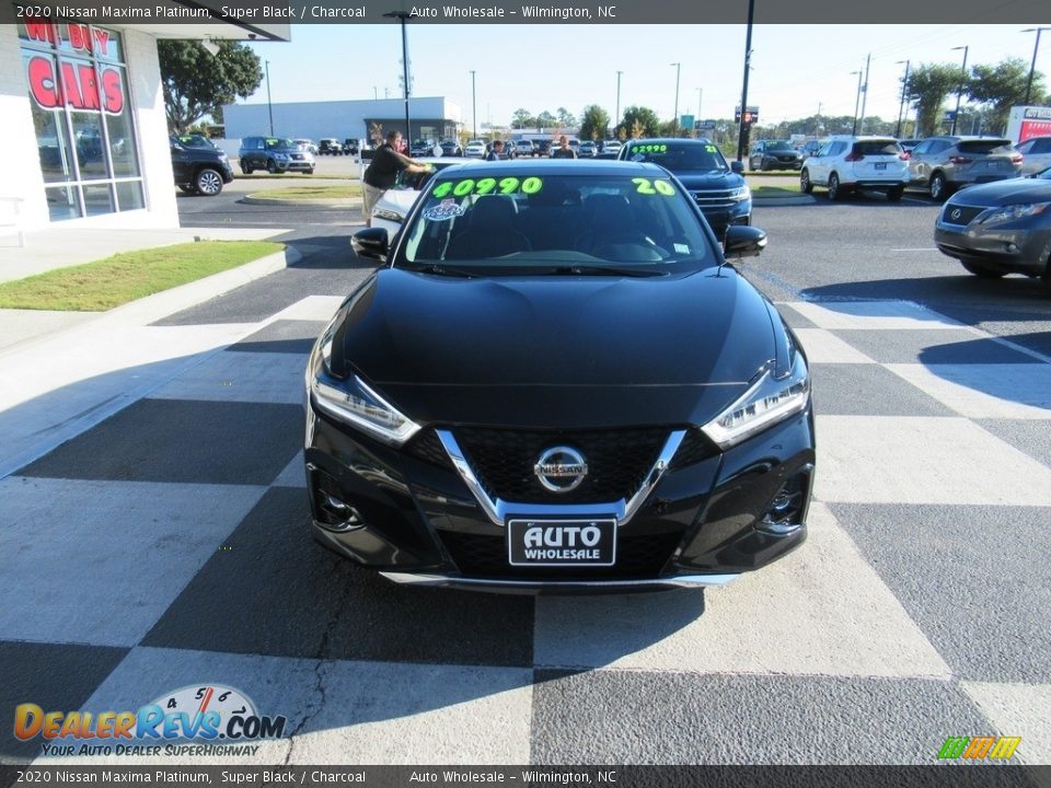 2020 Nissan Maxima Platinum Super Black / Charcoal Photo #2