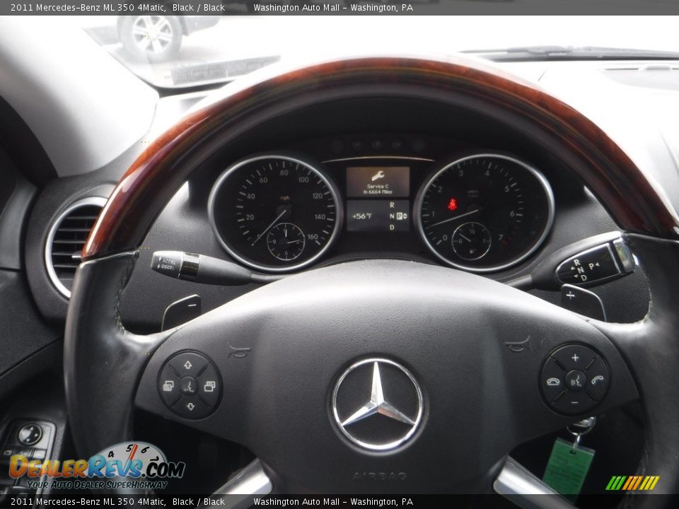 2011 Mercedes-Benz ML 350 4Matic Black / Black Photo #23