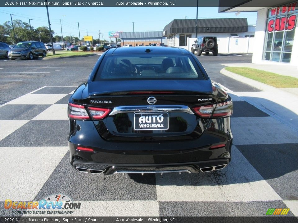 2020 Nissan Maxima Platinum Super Black / Charcoal Photo #4