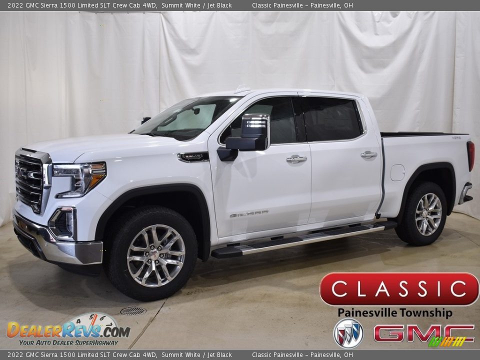 2022 GMC Sierra 1500 Limited SLT Crew Cab 4WD Summit White / Jet Black Photo #1