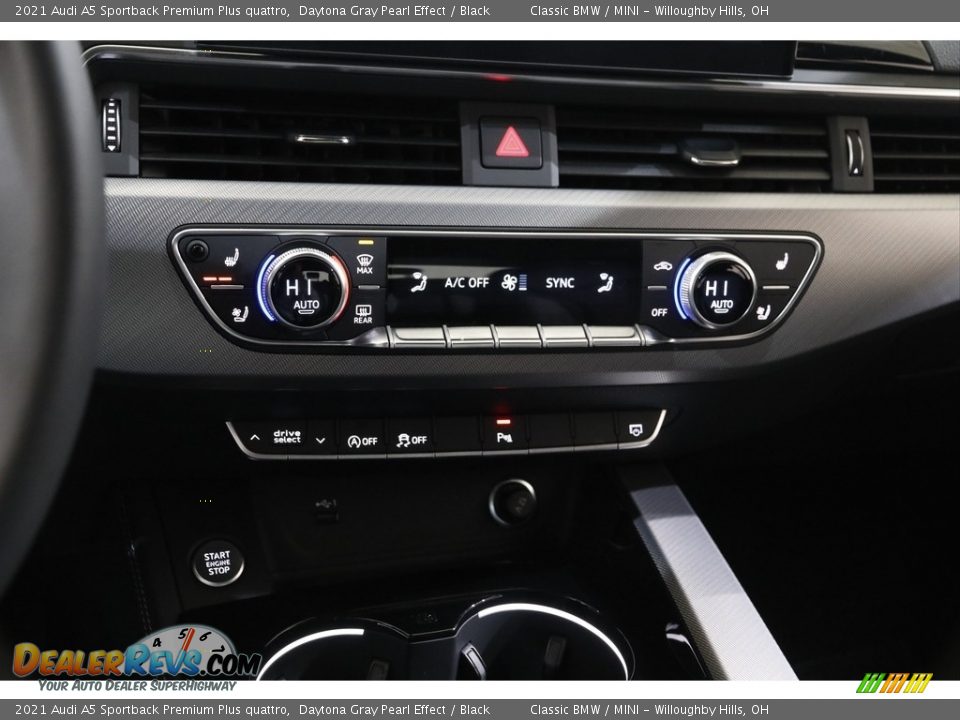 Controls of 2021 Audi A5 Sportback Premium Plus quattro Photo #14