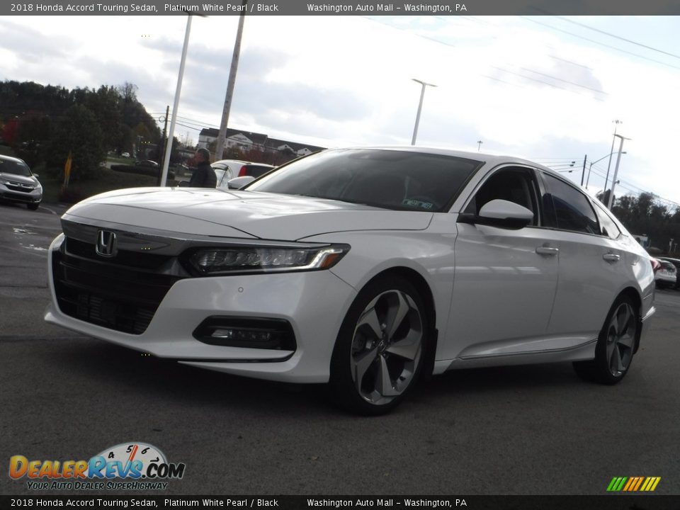 2018 Honda Accord Touring Sedan Platinum White Pearl / Black Photo #5