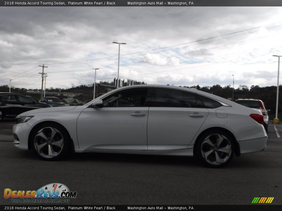 2018 Honda Accord Touring Sedan Platinum White Pearl / Black Photo #6