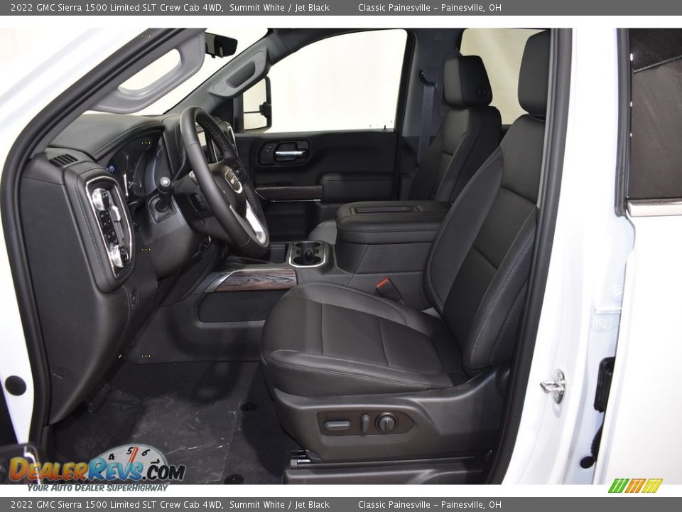 Jet Black Interior - 2022 GMC Sierra 1500 Limited SLT Crew Cab 4WD Photo #6