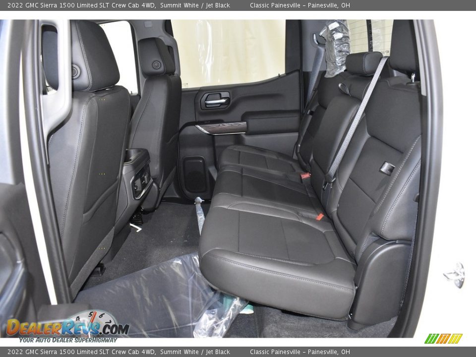 Rear Seat of 2022 GMC Sierra 1500 Limited SLT Crew Cab 4WD Photo #7