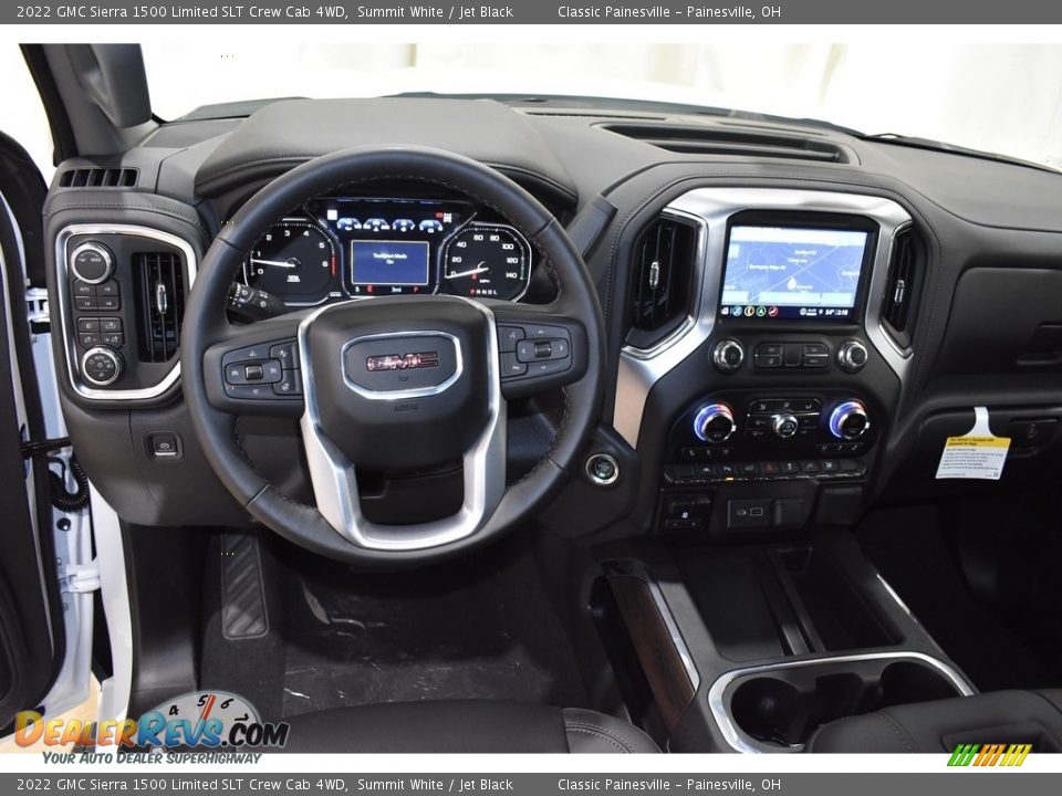 Dashboard of 2022 GMC Sierra 1500 Limited SLT Crew Cab 4WD Photo #8