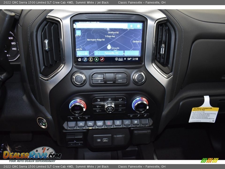 Controls of 2022 GMC Sierra 1500 Limited SLT Crew Cab 4WD Photo #9