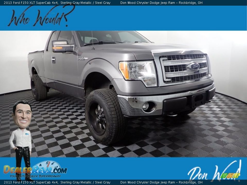 2013 Ford F150 XLT SuperCab 4x4 Sterling Gray Metallic / Steel Gray Photo #1