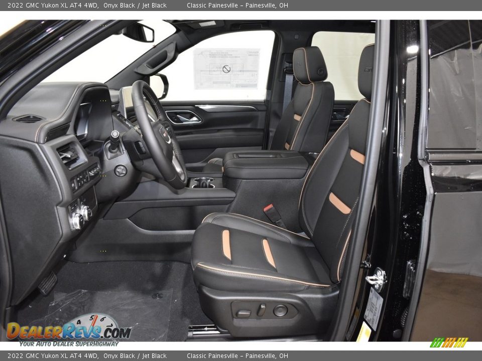 Jet Black Interior - 2022 GMC Yukon XL AT4 4WD Photo #7