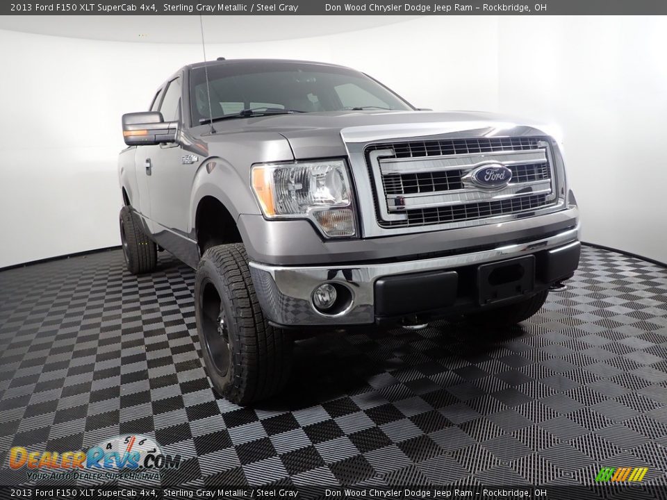 2013 Ford F150 XLT SuperCab 4x4 Sterling Gray Metallic / Steel Gray Photo #3