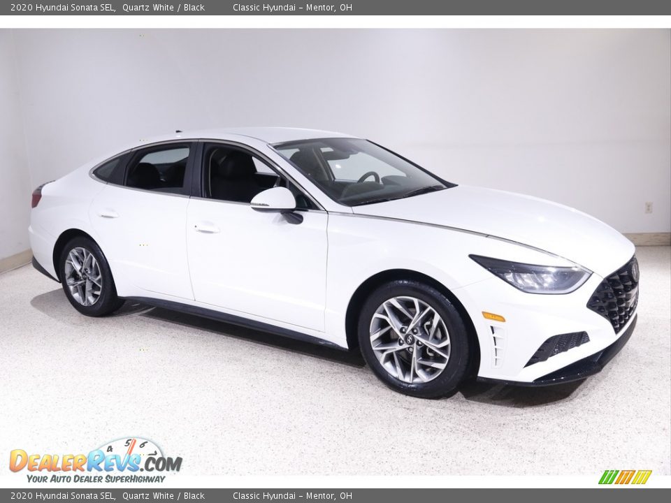 2020 Hyundai Sonata SEL Quartz White / Black Photo #1