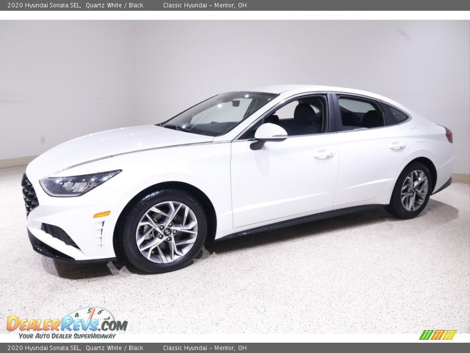 2020 Hyundai Sonata SEL Quartz White / Black Photo #3