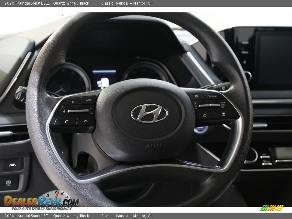 2020 Hyundai Sonata SEL Quartz White / Black Photo #7