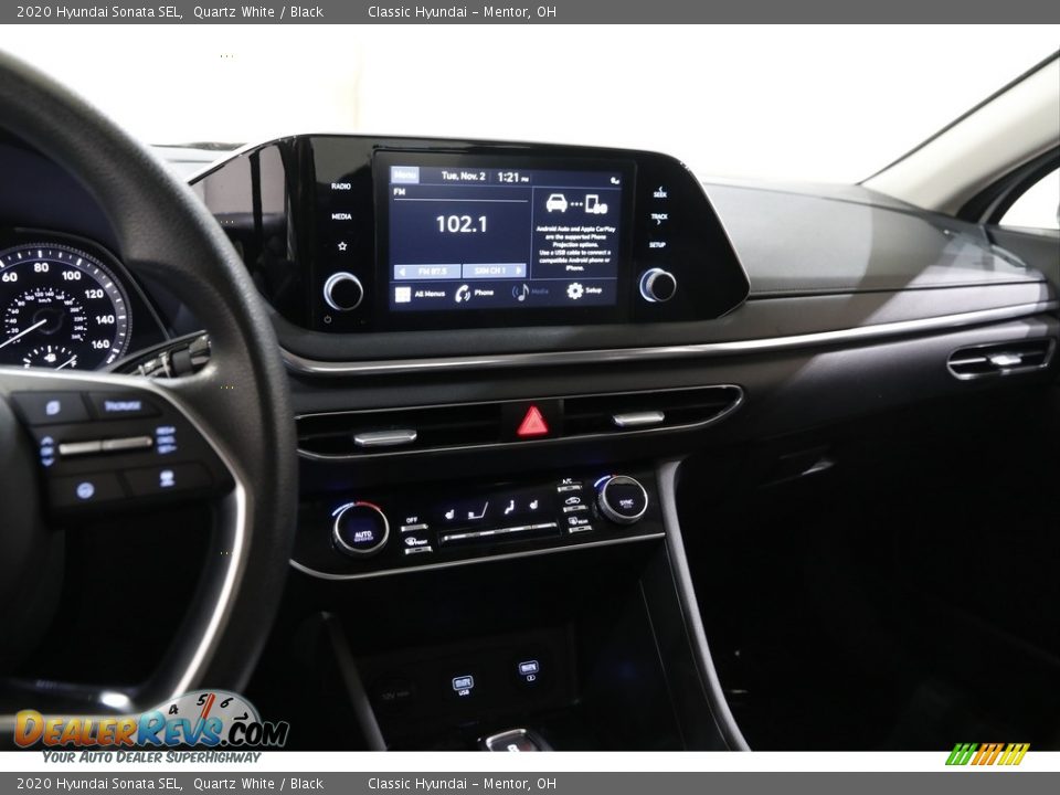 2020 Hyundai Sonata SEL Quartz White / Black Photo #9