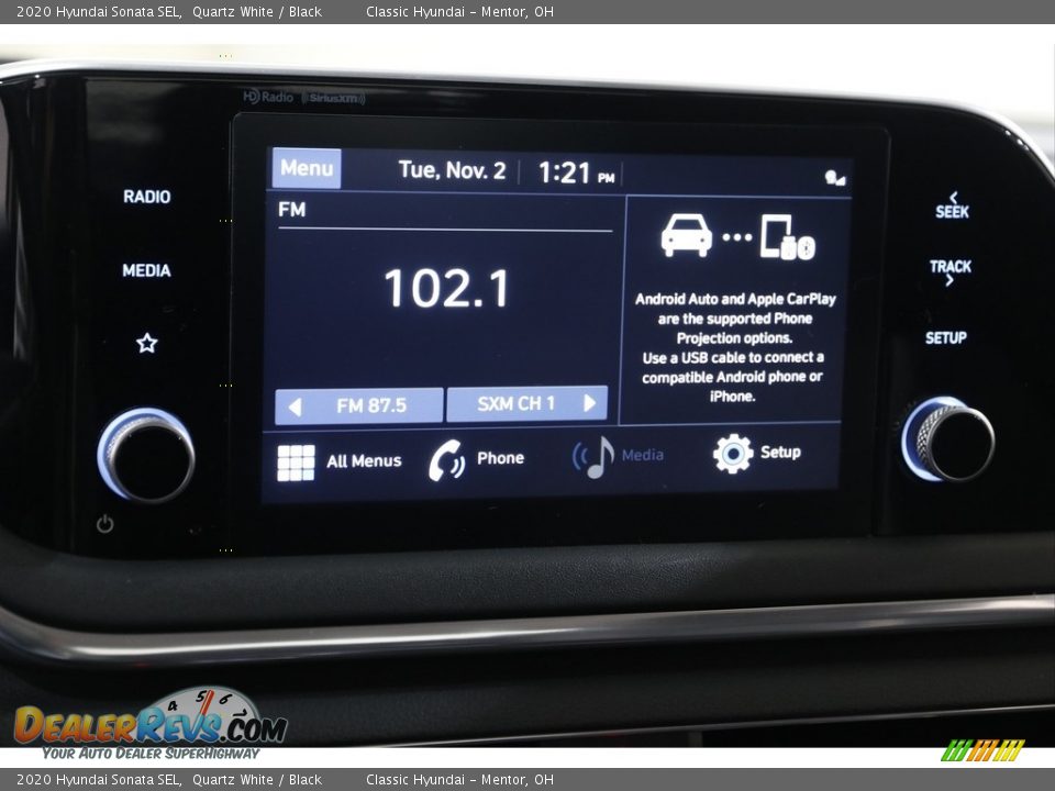 2020 Hyundai Sonata SEL Quartz White / Black Photo #10