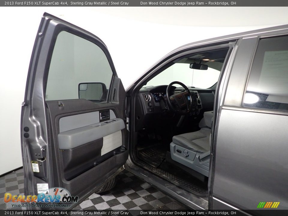 2013 Ford F150 XLT SuperCab 4x4 Sterling Gray Metallic / Steel Gray Photo #13