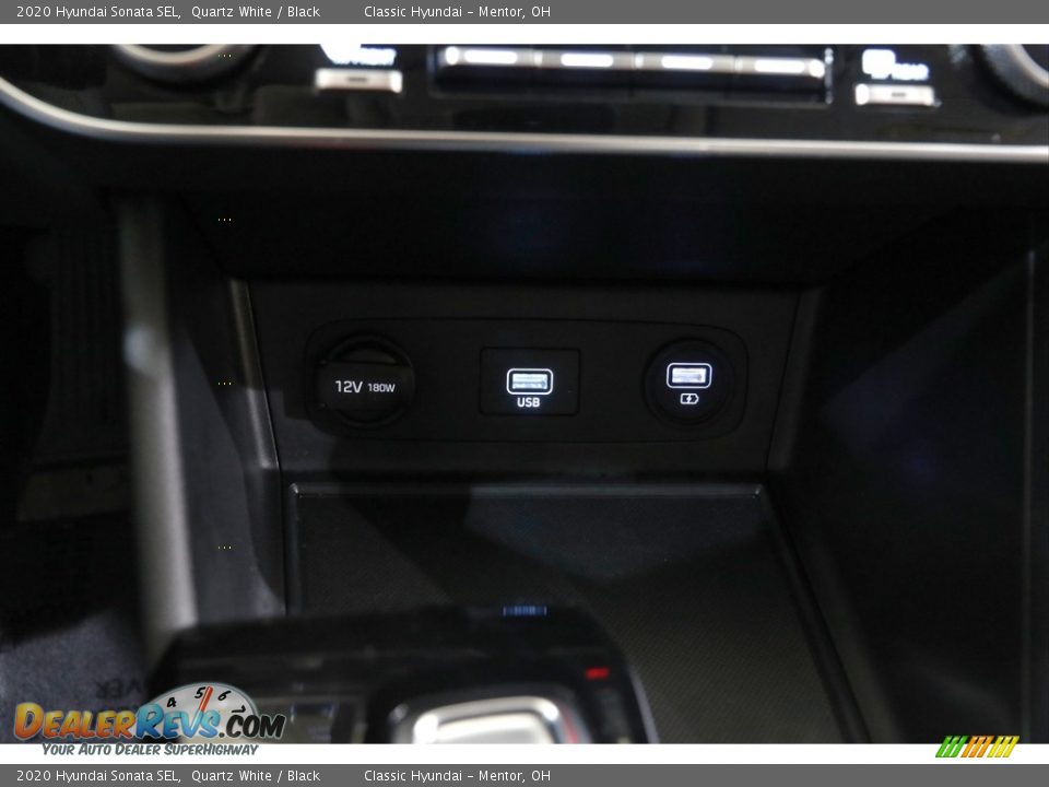 2020 Hyundai Sonata SEL Quartz White / Black Photo #12