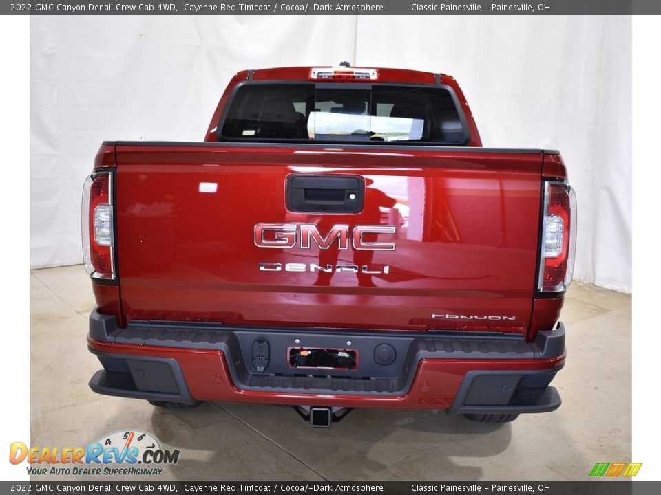 2022 GMC Canyon Denali Crew Cab 4WD Cayenne Red Tintcoat / Cocoa/­Dark Atmosphere Photo #3