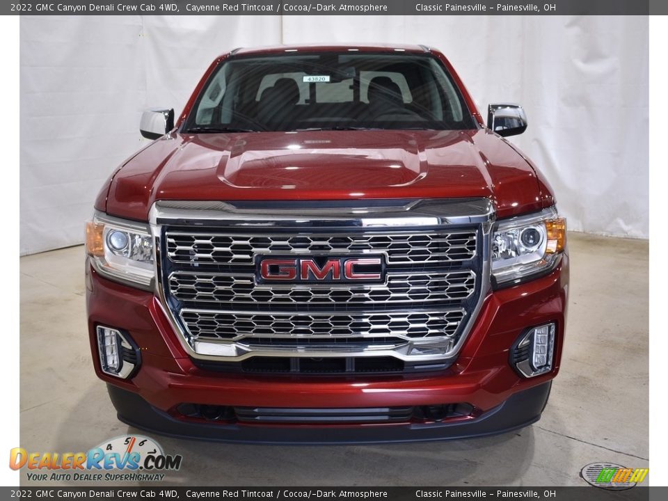 2022 GMC Canyon Denali Crew Cab 4WD Cayenne Red Tintcoat / Cocoa/­Dark Atmosphere Photo #4