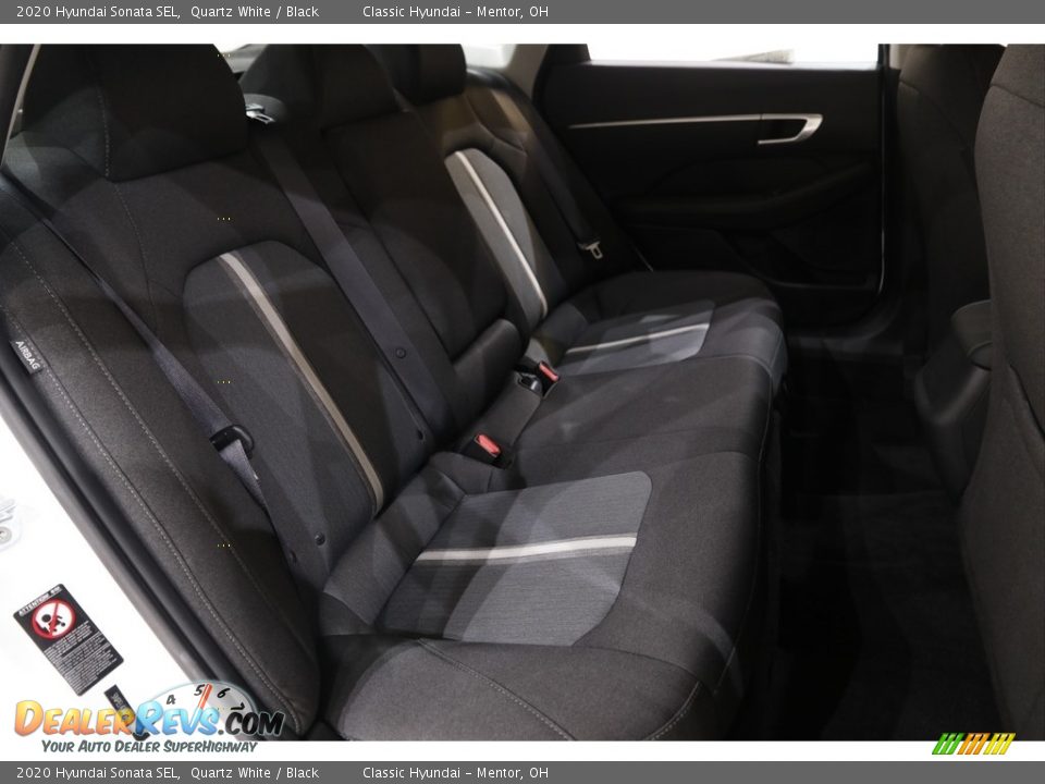 2020 Hyundai Sonata SEL Quartz White / Black Photo #15