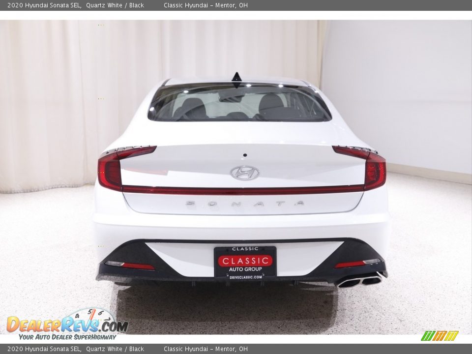 2020 Hyundai Sonata SEL Quartz White / Black Photo #17