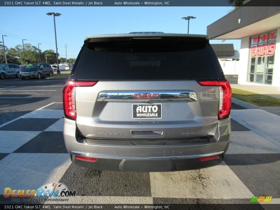 2021 GMC Yukon SLT 4WD Satin Steel Metallic / Jet Black Photo #4