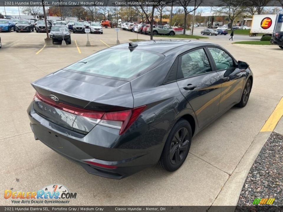 2021 Hyundai Elantra SEL Portofino Gray / Medium Gray Photo #2