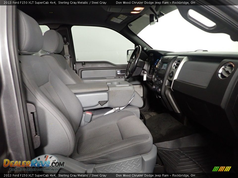2013 Ford F150 XLT SuperCab 4x4 Sterling Gray Metallic / Steel Gray Photo #27