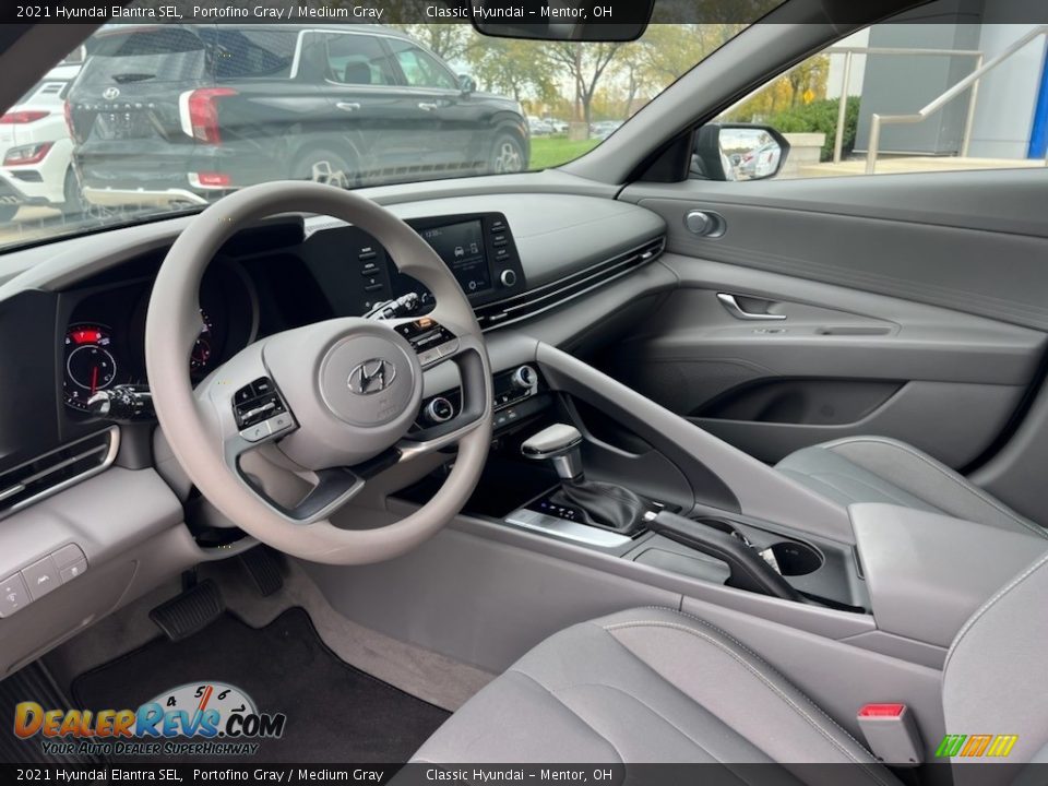 2021 Hyundai Elantra SEL Portofino Gray / Medium Gray Photo #3