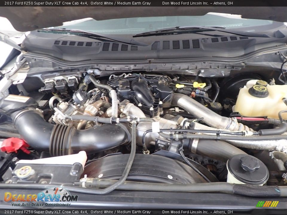 2017 Ford F250 Super Duty XLT Crew Cab 4x4 Oxford White / Medium Earth Gray Photo #7