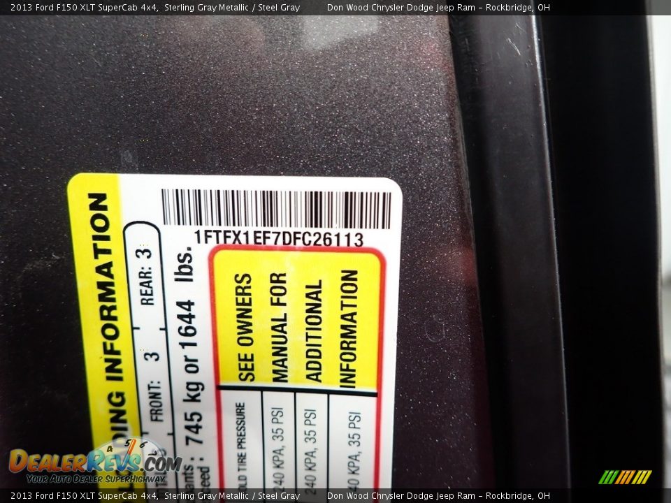 2013 Ford F150 XLT SuperCab 4x4 Sterling Gray Metallic / Steel Gray Photo #32