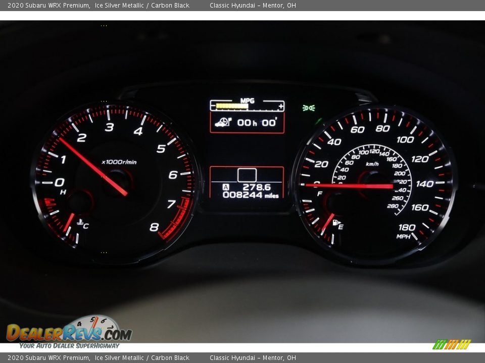 2020 Subaru WRX Premium Gauges Photo #8